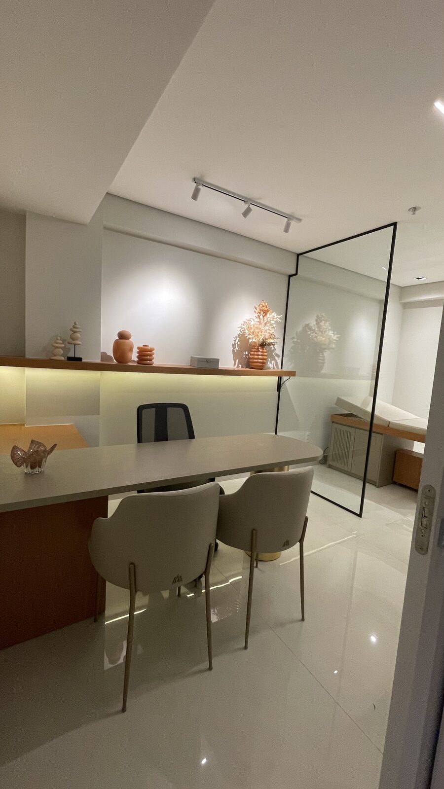 Detalhe do espaço da Clínica Evva